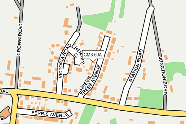 CM3 6JA map - OS OpenMap – Local (Ordnance Survey)