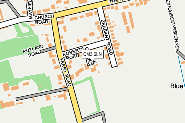 CM3 6LN map - OS OpenMap – Local (Ordnance Survey)
