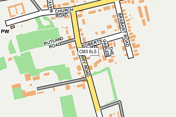 CM3 6LS map - OS OpenMap – Local (Ordnance Survey)