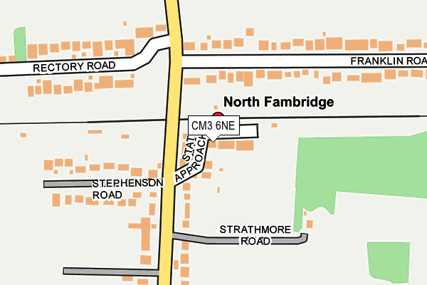 CM3 6NE map - OS OpenMap – Local (Ordnance Survey)