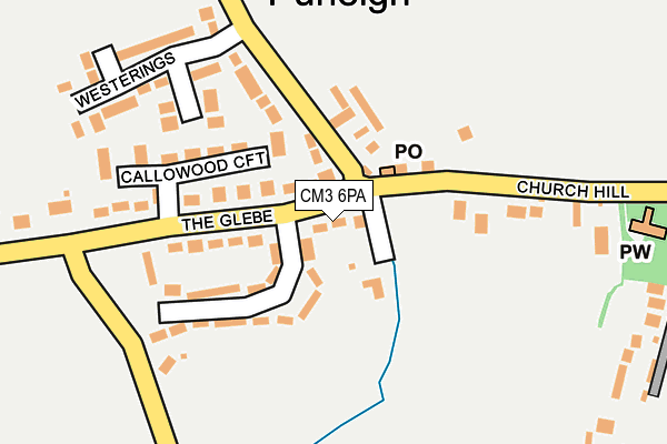 CM3 6PA map - OS OpenMap – Local (Ordnance Survey)