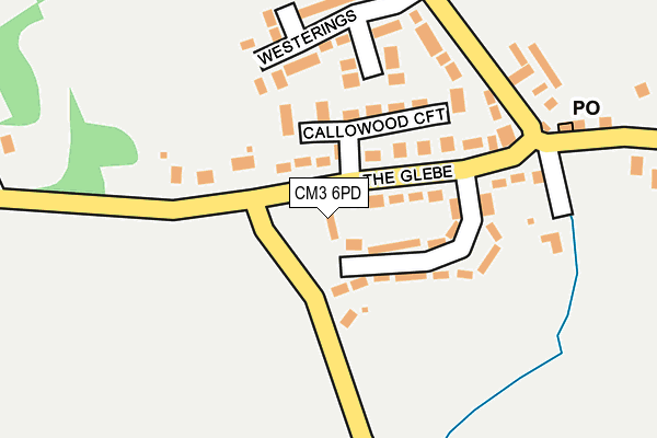 CM3 6PD map - OS OpenMap – Local (Ordnance Survey)
