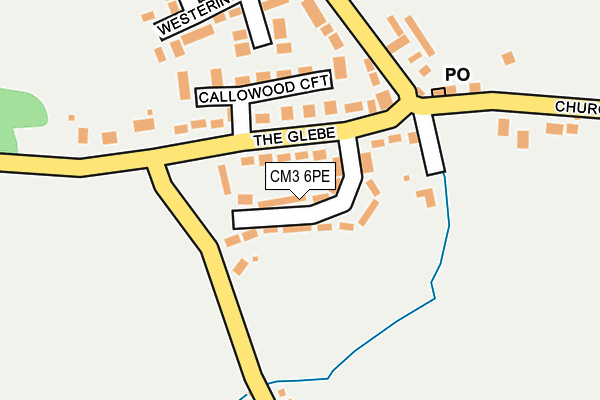CM3 6PE map - OS OpenMap – Local (Ordnance Survey)