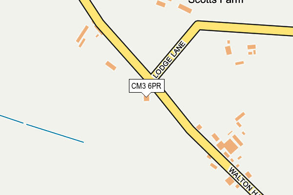 CM3 6PR map - OS OpenMap – Local (Ordnance Survey)