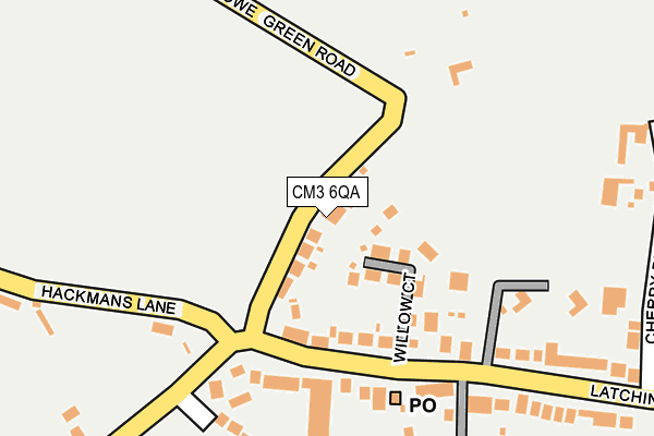 CM3 6QA map - OS OpenMap – Local (Ordnance Survey)