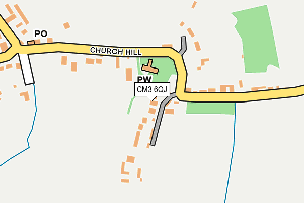 CM3 6QJ map - OS OpenMap – Local (Ordnance Survey)