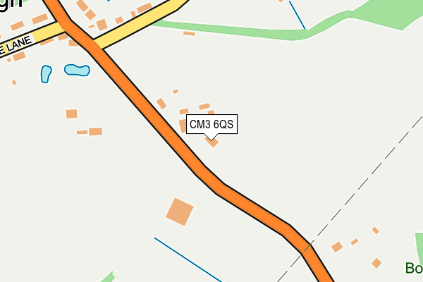 CM3 6QS map - OS OpenMap – Local (Ordnance Survey)