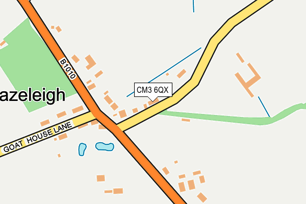 CM3 6QX map - OS OpenMap – Local (Ordnance Survey)