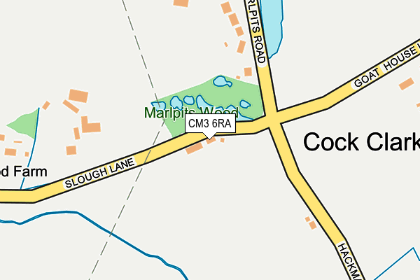 CM3 6RA map - OS OpenMap – Local (Ordnance Survey)