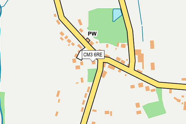 CM3 6RE map - OS OpenMap – Local (Ordnance Survey)