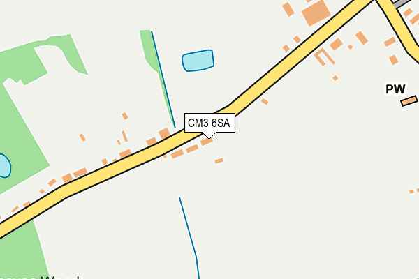 CM3 6SA map - OS OpenMap – Local (Ordnance Survey)