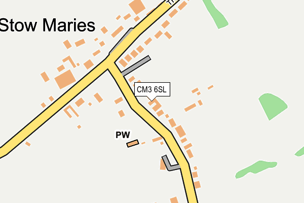 CM3 6SL map - OS OpenMap – Local (Ordnance Survey)