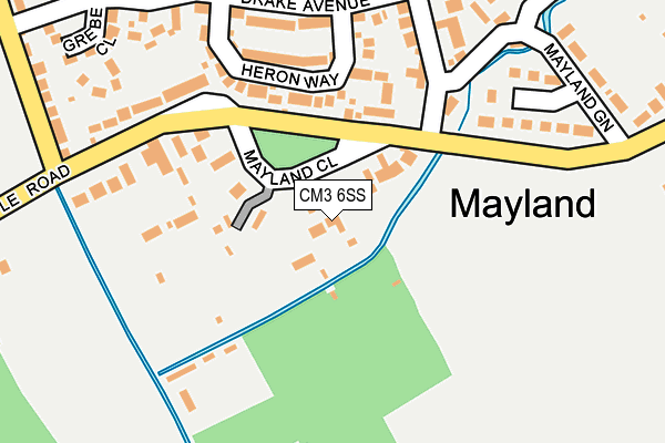 CM3 6SS map - OS OpenMap – Local (Ordnance Survey)