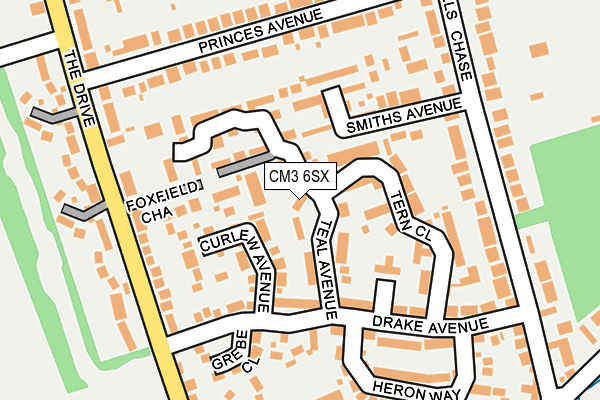 CM3 6SX map - OS OpenMap – Local (Ordnance Survey)