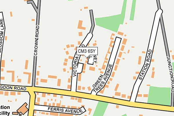 CM3 6SY map - OS OpenMap – Local (Ordnance Survey)