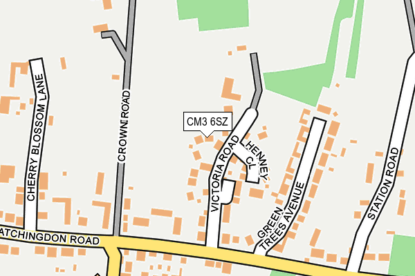 CM3 6SZ map - OS OpenMap – Local (Ordnance Survey)