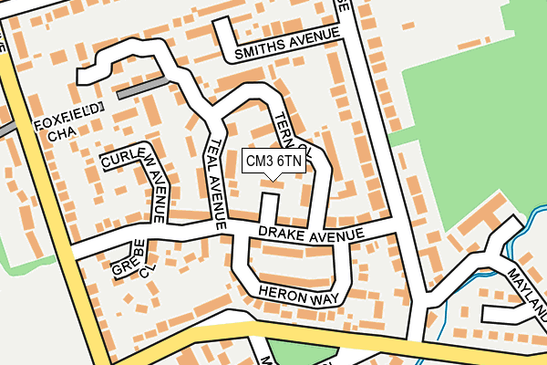 CM3 6TN map - OS OpenMap – Local (Ordnance Survey)