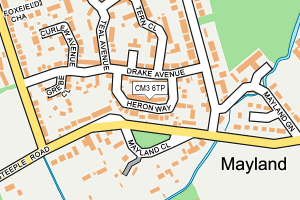 CM3 6TP map - OS OpenMap – Local (Ordnance Survey)