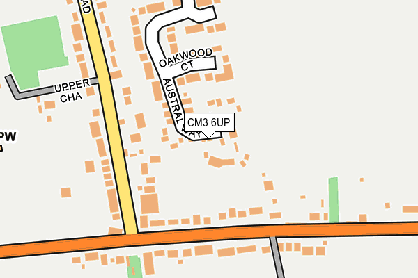 CM3 6UP map - OS OpenMap – Local (Ordnance Survey)