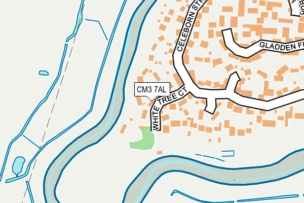 CM3 7AL map - OS OpenMap – Local (Ordnance Survey)