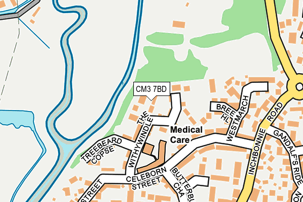 CM3 7BD map - OS OpenMap – Local (Ordnance Survey)