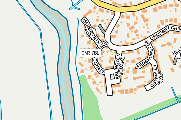 CM3 7BL map - OS OpenMap – Local (Ordnance Survey)