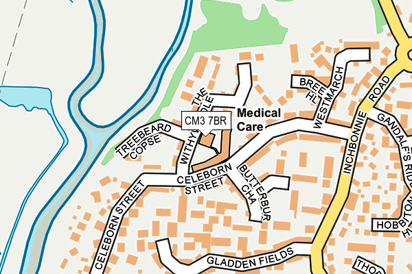 CM3 7BR map - OS OpenMap – Local (Ordnance Survey)