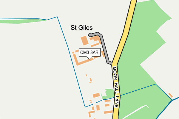 CM3 8AR map - OS OpenMap – Local (Ordnance Survey)