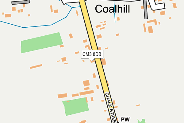 CM3 8DB map - OS OpenMap – Local (Ordnance Survey)