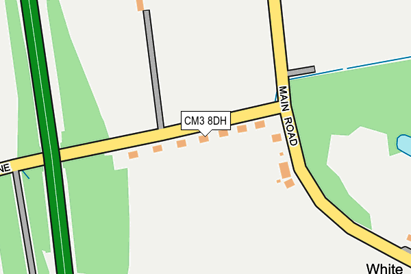 CM3 8DH map - OS OpenMap – Local (Ordnance Survey)