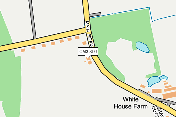 CM3 8DJ map - OS OpenMap – Local (Ordnance Survey)