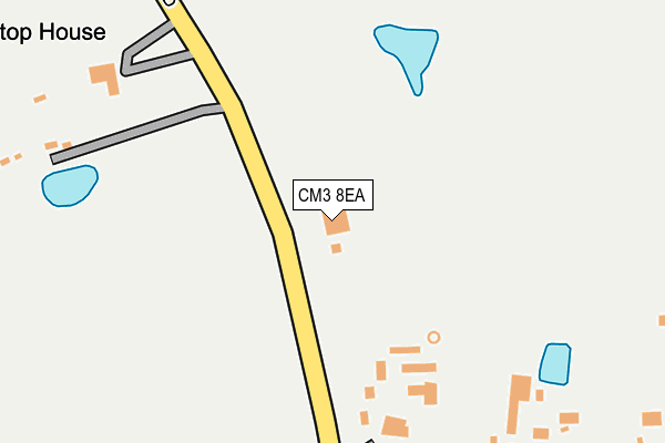 CM3 8EA map - OS OpenMap – Local (Ordnance Survey)