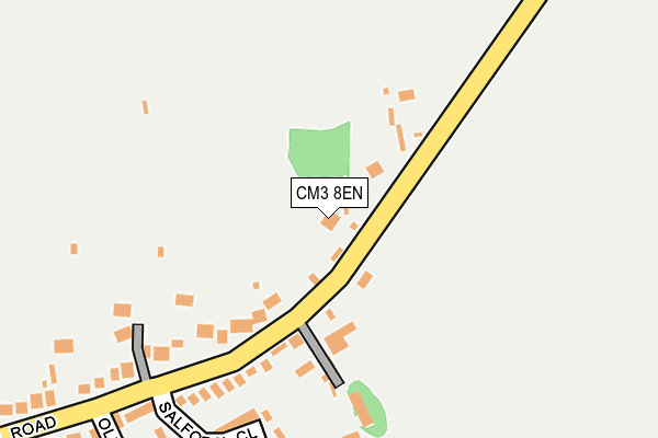 CM3 8EN map - OS OpenMap – Local (Ordnance Survey)