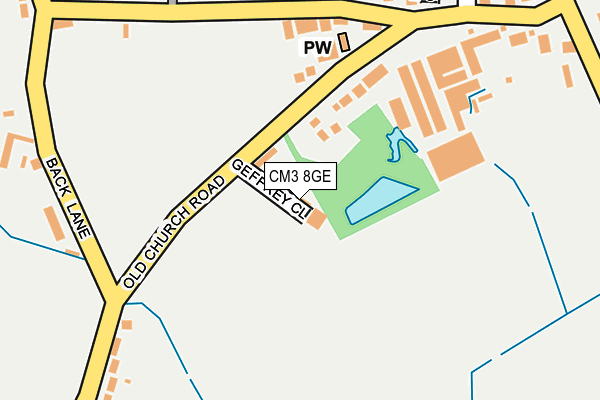 CM3 8GE map - OS OpenMap – Local (Ordnance Survey)