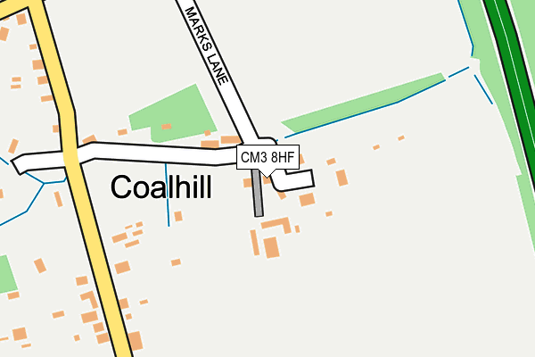 CM3 8HF map - OS OpenMap – Local (Ordnance Survey)