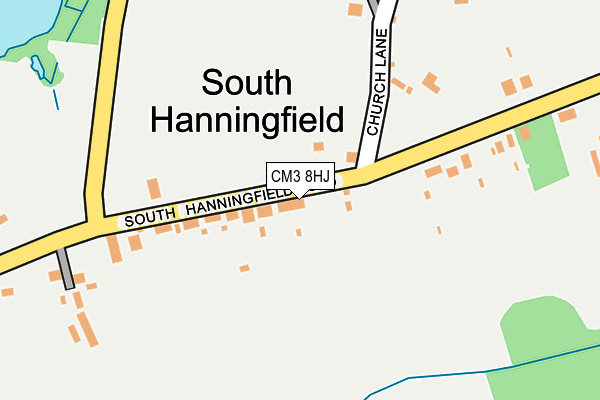 CM3 8HJ map - OS OpenMap – Local (Ordnance Survey)