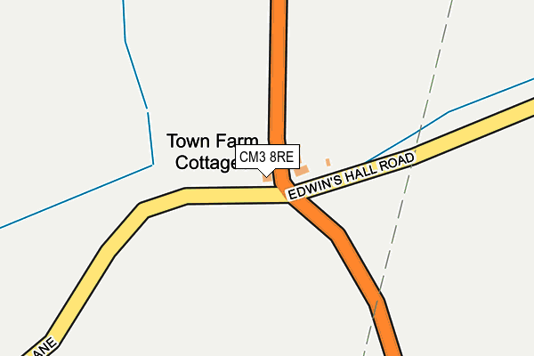 CM3 8RE map - OS OpenMap – Local (Ordnance Survey)