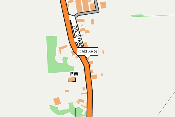 CM3 8RG map - OS OpenMap – Local (Ordnance Survey)