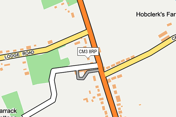 CM3 8RP map - OS OpenMap – Local (Ordnance Survey)