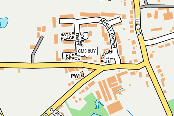 CM3 8UY map - OS OpenMap – Local (Ordnance Survey)