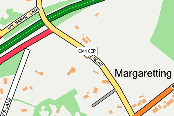 CM4 0EP map - OS OpenMap – Local (Ordnance Survey)