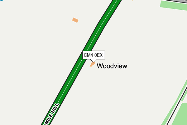 CM4 0EX map - OS OpenMap – Local (Ordnance Survey)