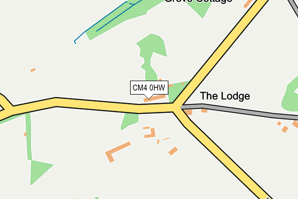 CM4 0HW map - OS OpenMap – Local (Ordnance Survey)