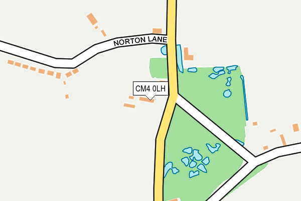 CM4 0LH map - OS OpenMap – Local (Ordnance Survey)