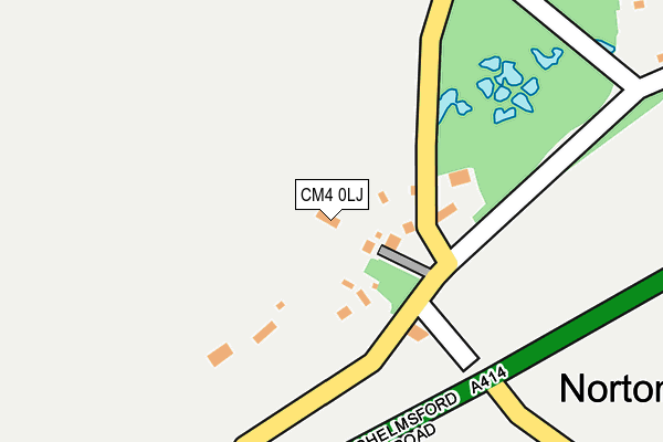 CM4 0LJ map - OS OpenMap – Local (Ordnance Survey)