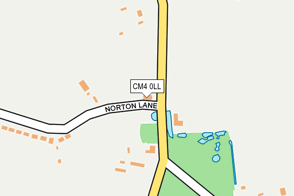 CM4 0LL map - OS OpenMap – Local (Ordnance Survey)