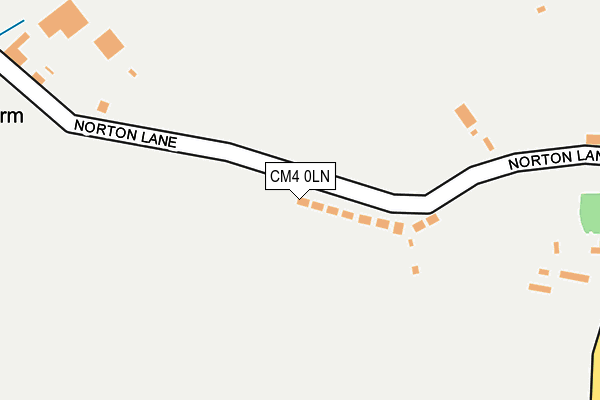 CM4 0LN map - OS OpenMap – Local (Ordnance Survey)