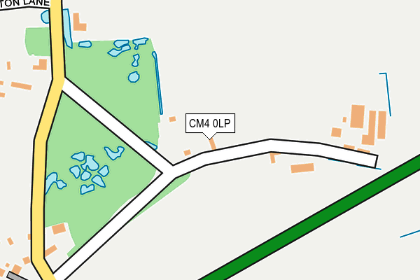 CM4 0LP map - OS OpenMap – Local (Ordnance Survey)