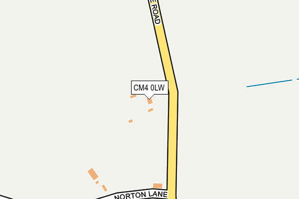 CM4 0LW map - OS OpenMap – Local (Ordnance Survey)