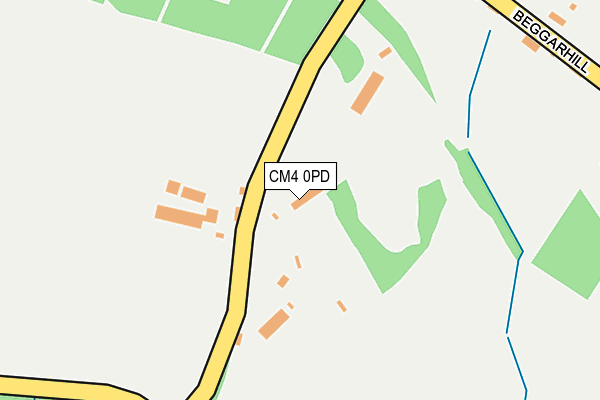 CM4 0PD map - OS OpenMap – Local (Ordnance Survey)